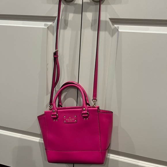 Kate Spade Hot Pink Leather Medium Satchel - Picture 2 of 11